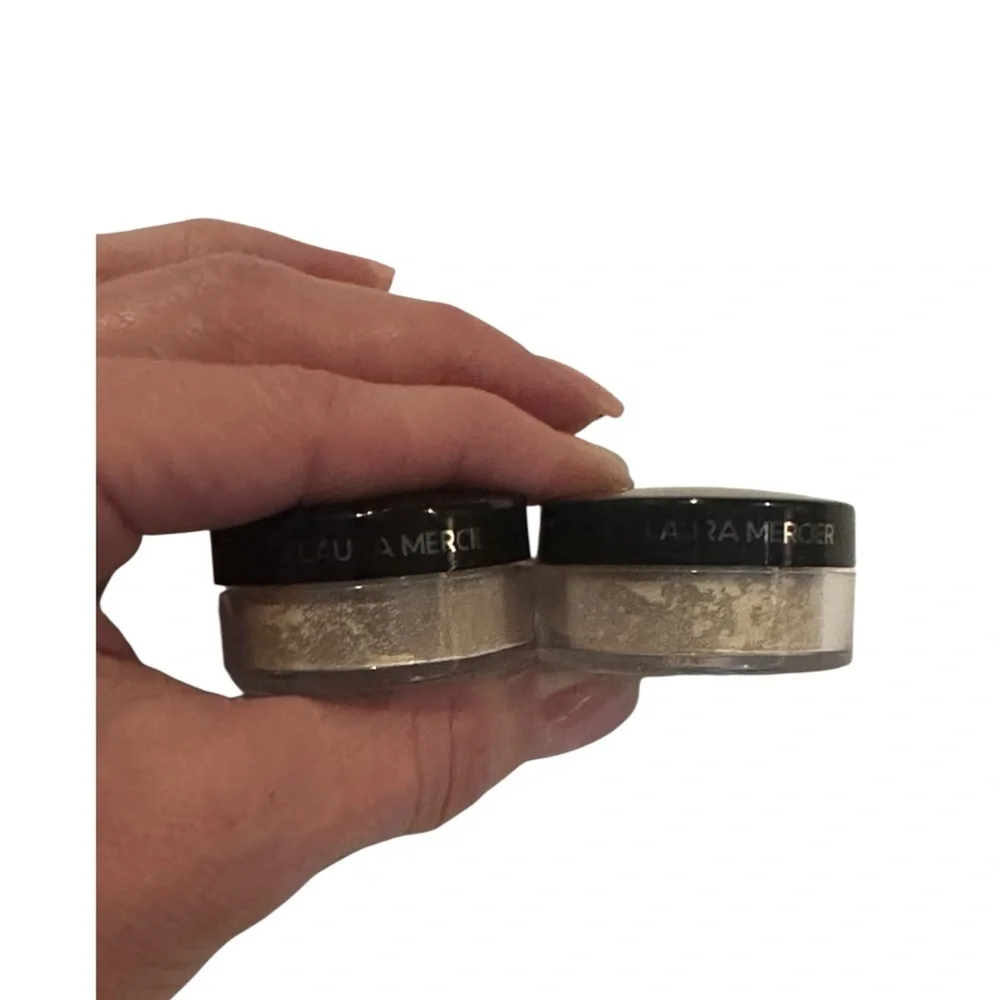 New Laura Mercier Loose Setting Powder - 2 mini travel size - .07 oz